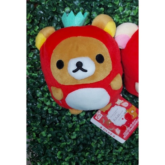 Rilakkumma + Korilakkuma Strawberry Jumping Plush Set - Picture 5 of 12